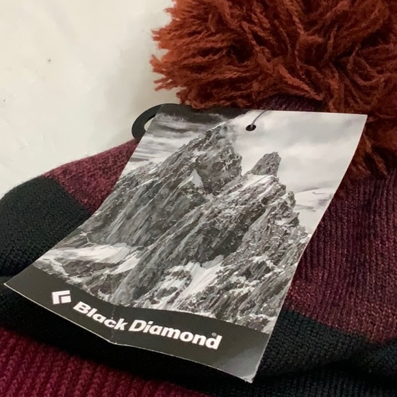 Black Diamond POM BEANIE - Bordeaux/blk - Picture 7 of 12